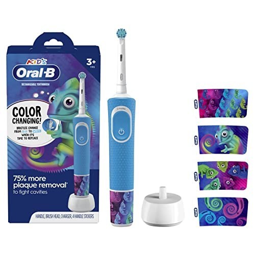 Oral-B Kids Electric Toothbrush Featuring Color changing! , 