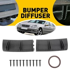 Rear Bumper Spoiler Shark Fin Spoiler Wing Lip Diffuser Carbon Fiber For VW