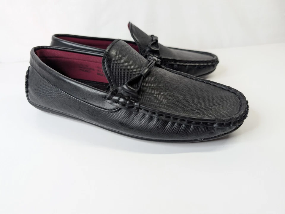 Zapatos de vestir mocasines negros talla 7 Robert David Steve para niños Foto 3 de 4