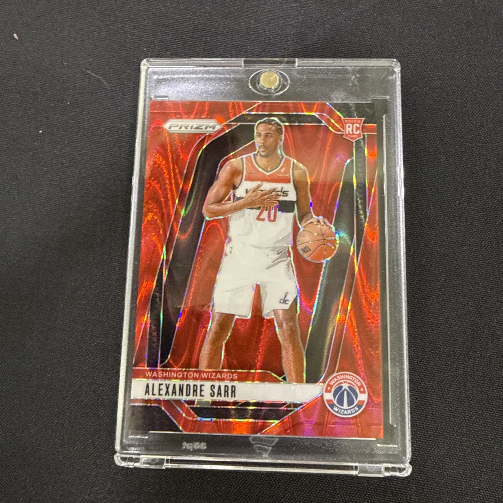 2024-25 Panini Prizm Alex Alexandre Sarr #264 Red Ruby Seismic Prizm /299 ROOKIE