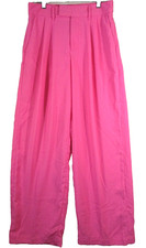 A New Day Womens High Rise Pleated Pants Wide Leg Pockets Size 6 Pink
