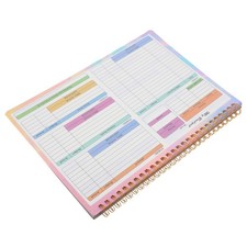Monthly Bill Payment Book Cash Budget Binder B5 Accounting Notebook Ledger