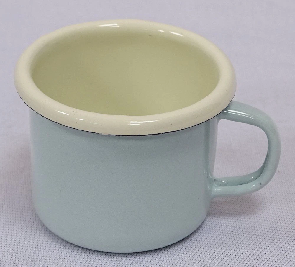 Parlane Kerzenhalter Aus Emaille – Mintgrün, Mit Sternen-Muster, Für Teelichter (5 Cm Hoch, 7 Cm Durchmesser)