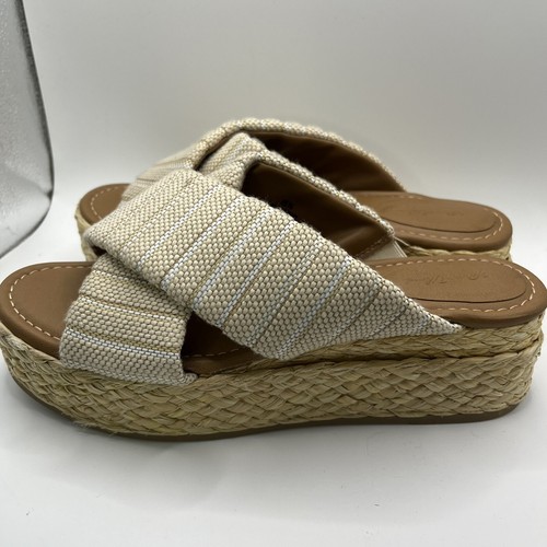 Universal Threads Slipper Sandalen Plateau Espadrilles Größe 8,5 beige - Bild 5 von 7