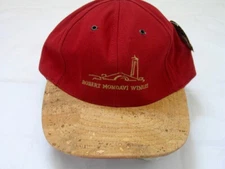 Perfect Fit Robert Mondavi Winery Red Cap Adjustable Buckle Strap Faux Cork Brim