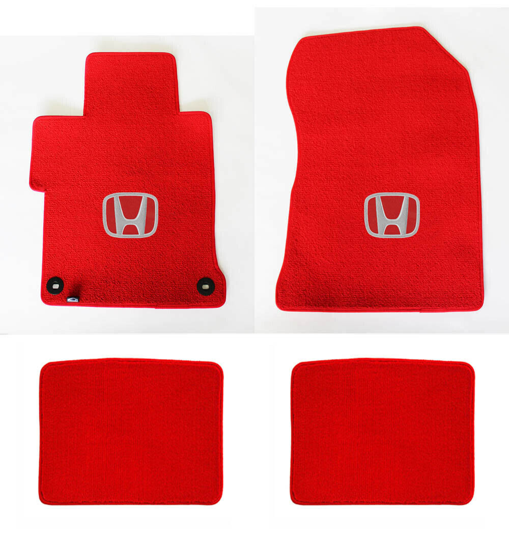 New! Red Carpet Floor Mats 2000 2022 Honda Accord w/ Embroidered Logo 4pc Set eBay