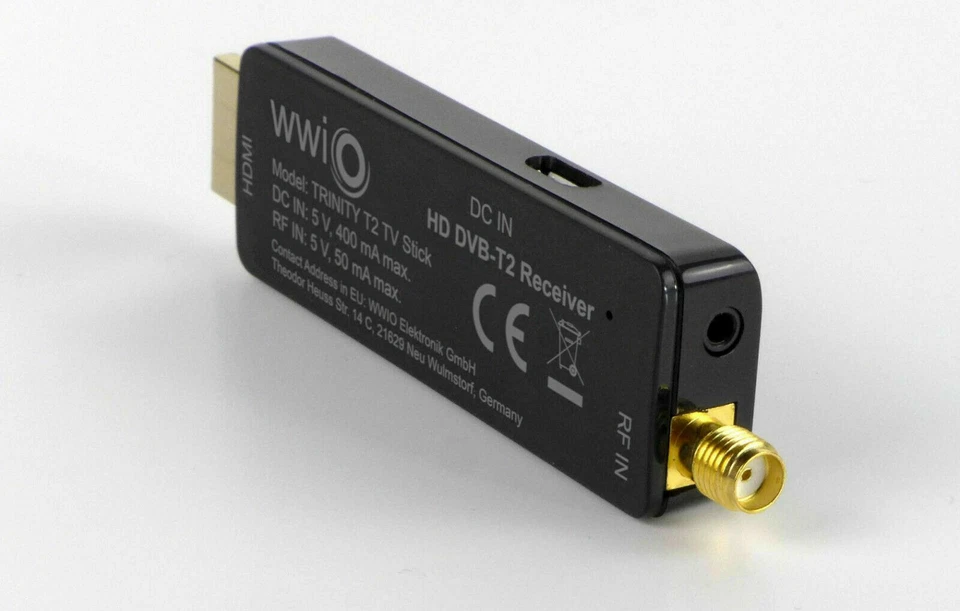 Decoder Digitale Terrestre Dvb-T2 HD HDMI Hevc H265 10 bit Mini Stick Ricevitore - Immagine 4 di 4