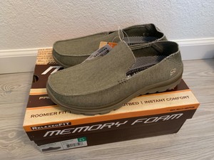 skechers men's canvas boat shoes