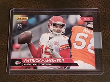 2018 PANINI INSTANT NFL #135 PATRICK MAHOMES II WINS 1ST CAREER START PR-107