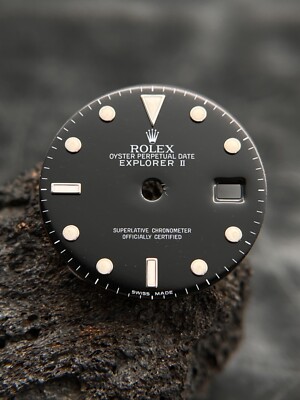 #1387 ORIGINAL ROLEX EXPLORER 2 OYSTER PERPETUAL 16570 16550 ZIFFERBLATT DIAL