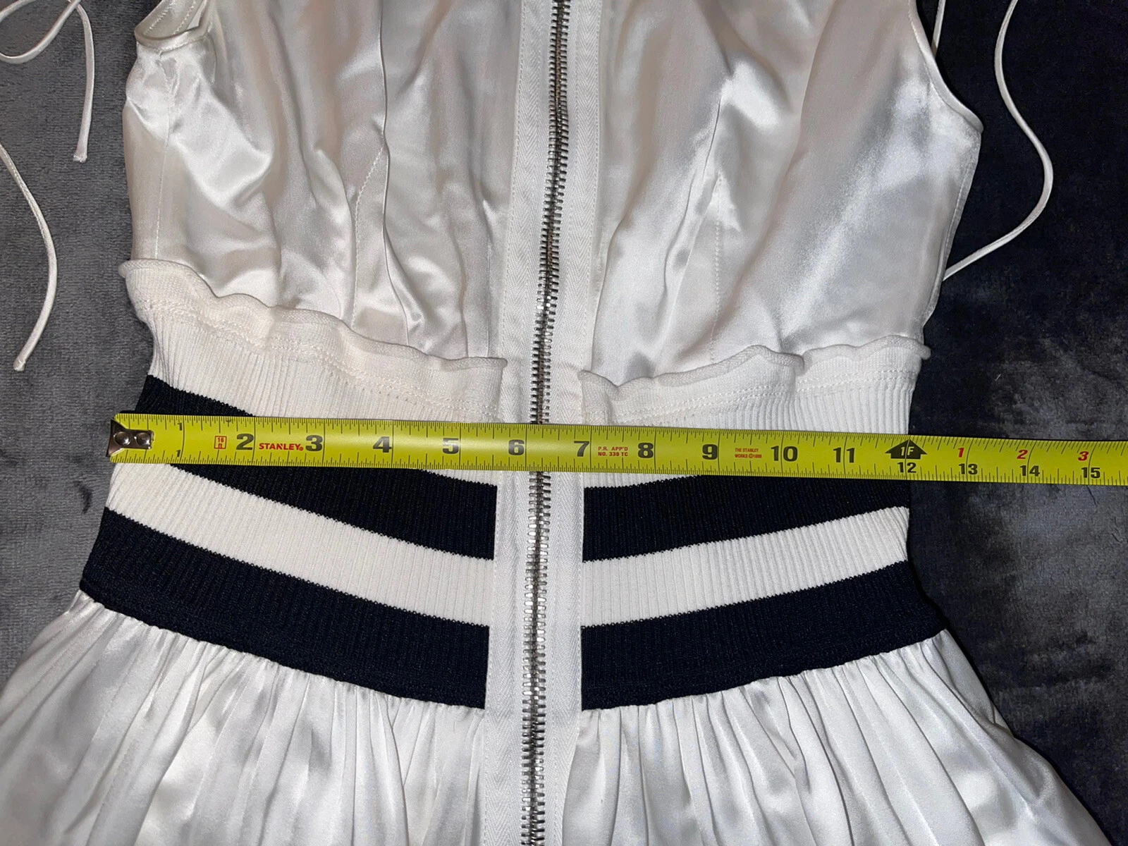 Abito lungo con zip Alexander Wang nuovo taglia US 4