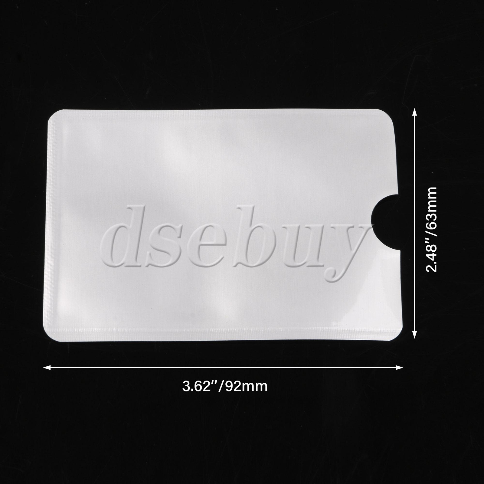 40Pieces Passport Sleeves RFID Secure Blocker Silver 3.62x2.48inch for ID Card