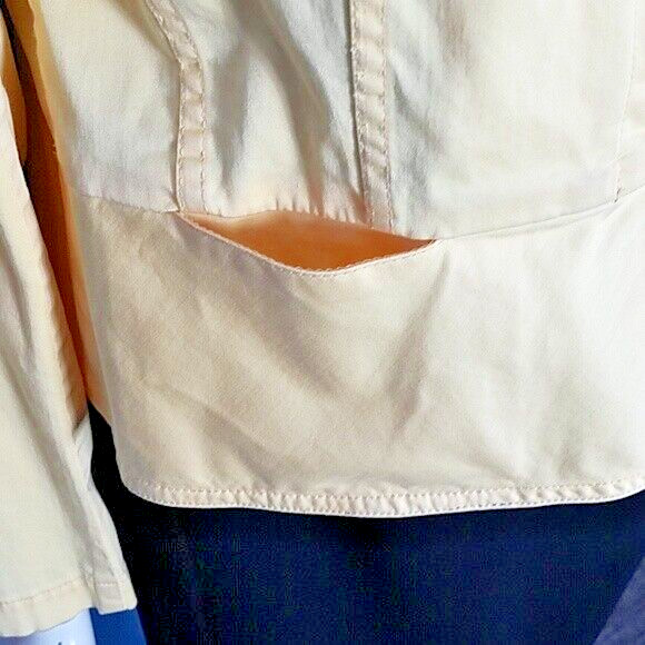 Talbots Jacket Yellow Stretch Flared Bottom 4 Poc… - image 3