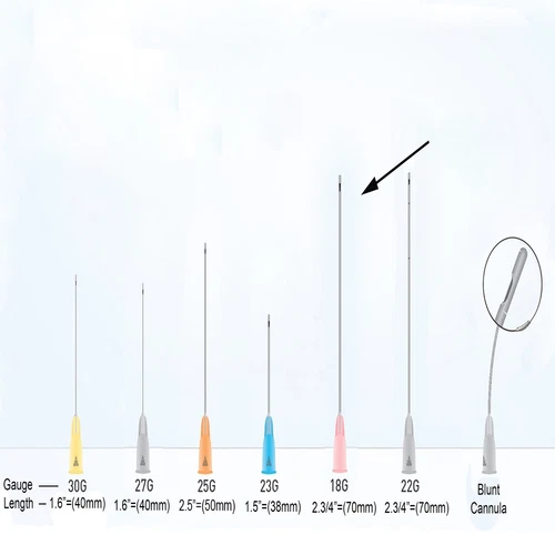10/20/50Pcs Various Size Micro Blunt-Tip Puncture Cannula for Fillers 18~30G image 9