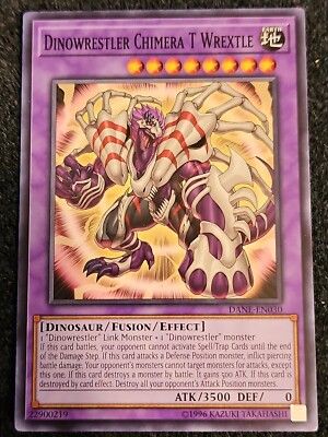 Yu-Gi-Oh Dinowrestler Chimera T Wrextle - DANE-EN030 - Mint/NM X1