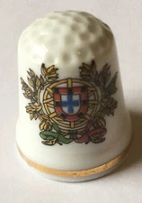Portugal Thimble Vintage Souvenir Collectible