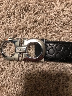 ferragamo belt silver buckle