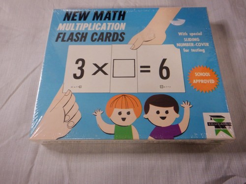 Flash Cards - Vintage Ed-U-Cads 2-Pack New Math Multiplication/Division - New - Bild 3 von 6