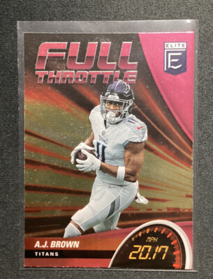2022 Donruss Elite - Pink Full Throttle #FT22 AJ Brown - Tennessee Titans