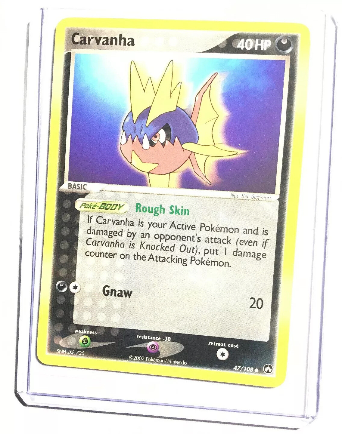 CARVANHA - 47/108 - EX Power Keepers - Common - Pokemon Card - NM