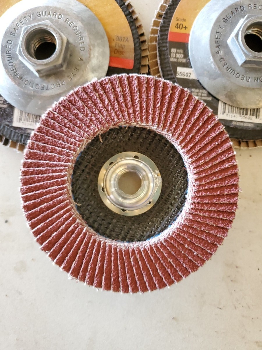 3M 55602 CUBITRON II 967A FLAP DISC LOT OF ( 3) 40 + GRADE 4 1/2