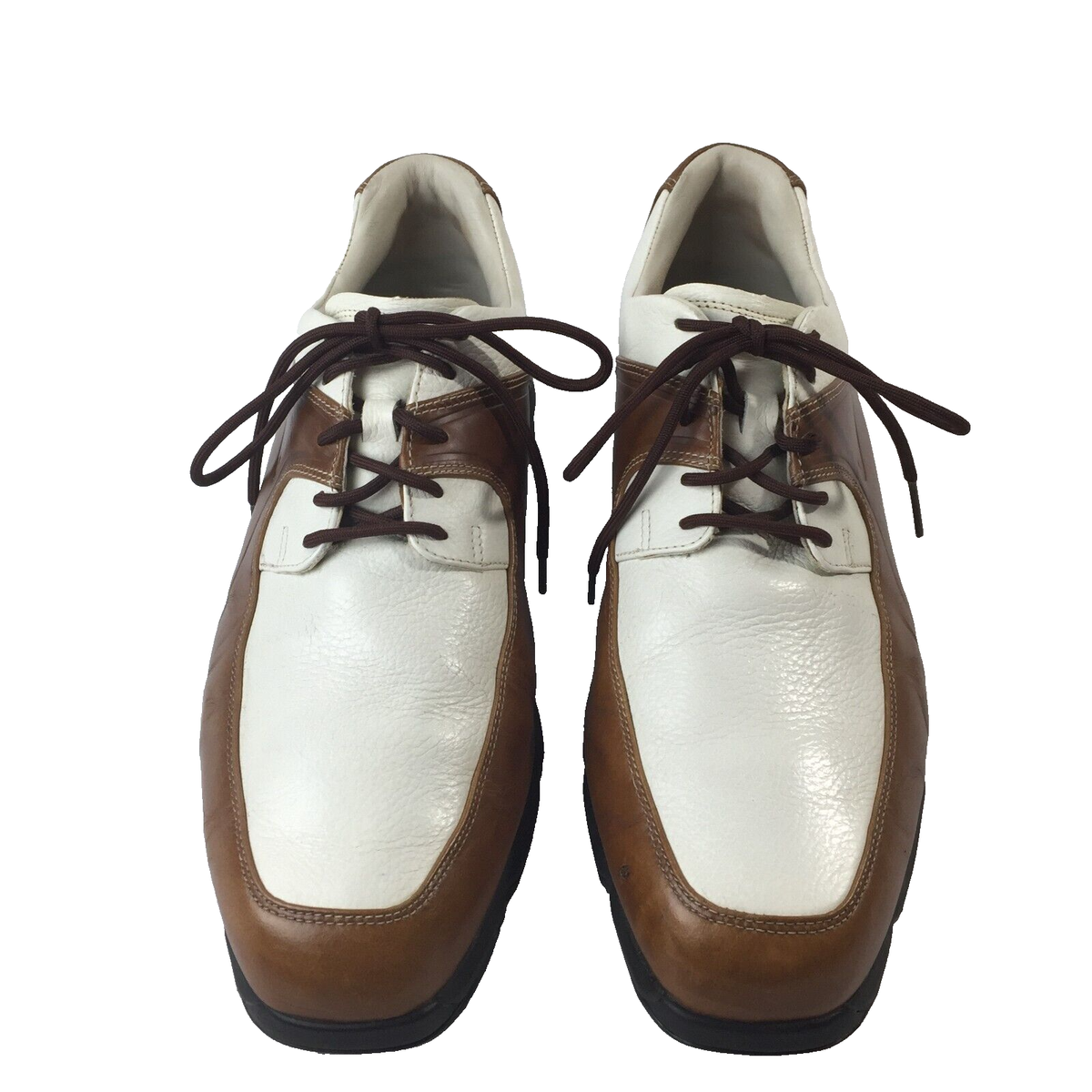 Nike Air Golf Shoes Men’s 7.5 Tour Classic 336038-101 White Brown Nike Air Zoom Accurate Golf Shoe | Discount Golf World main image 3
