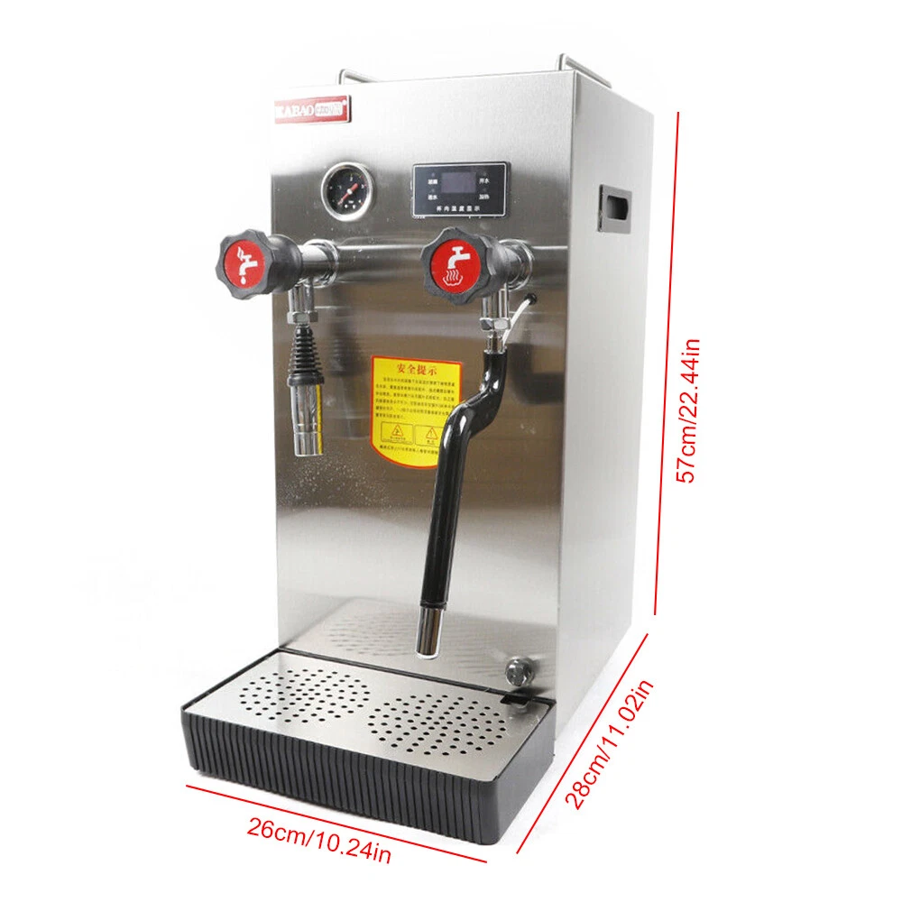 110V Countertop Water Boiler Electric Milk Foam Frothering Machine 8L  Commercial | eBay