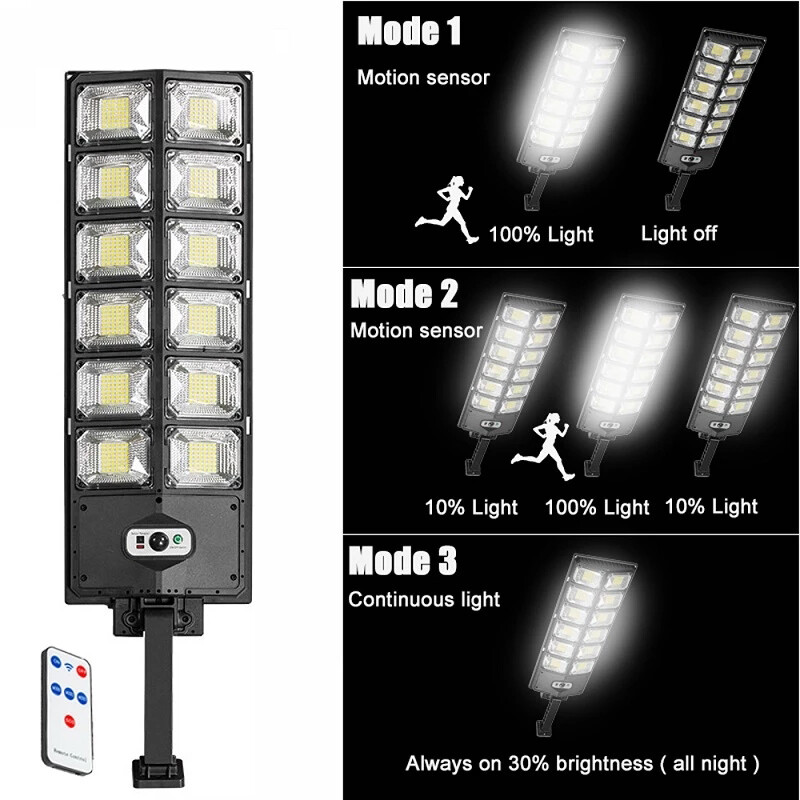 990000000LM Commercial Solar Street FloodLight LED Light Dusk To Dawn