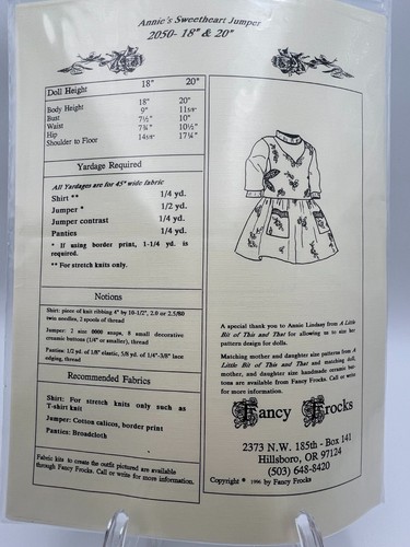 Buyers Choice: Doll & Doll Clothing, Stuffed Animal & Toy Sewing Patterns - Picture 86 of 149