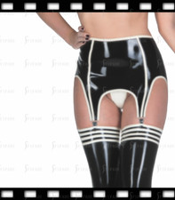 Latex Suspender Garter High Waist Snap Buttons Back High Waist Customize 0.4 H14