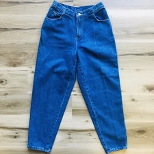 Vintage Gitano Women's size 12 Shirt High Rise Mom Jeans Tapered Denim Jeans