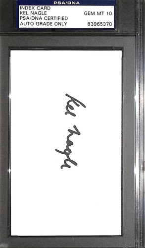 Ken Nagle Golf HOF "1960 British Open Winner" SIGNED 3x5 PSA/DNA Graded Mint 10 - Picture 2 of 2
