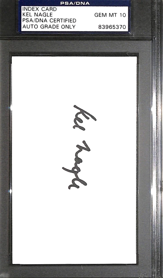 Ken Nagle Golf HOF "1960 British Open Winner" SIGNED 3x5 PSA/DNA Graded Mint 10 - Image 2 of 2