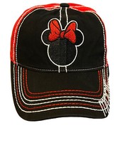 Minnie Mouse Youth/womens Ball Cap Hat Walt Disney World Park Adjustable