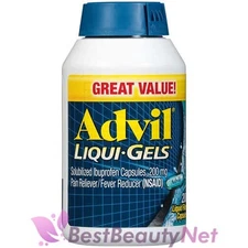 Advil Liqui-Gels Pain Reliever Fever Reducer 200 Count Liquid Filled Capsules