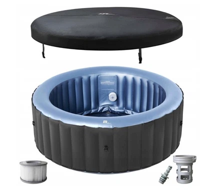 Whirlpool aufblasbar Mspa Bergen 6 Personen Outdoor Wellness Spa Pool Ø204x70 cm - Bild 1 von 4