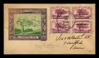 US COVER CONNECTICUT TERCENTENARY FDC SCOTT 772 BLOCK OF 4 GRANDY CACHET
