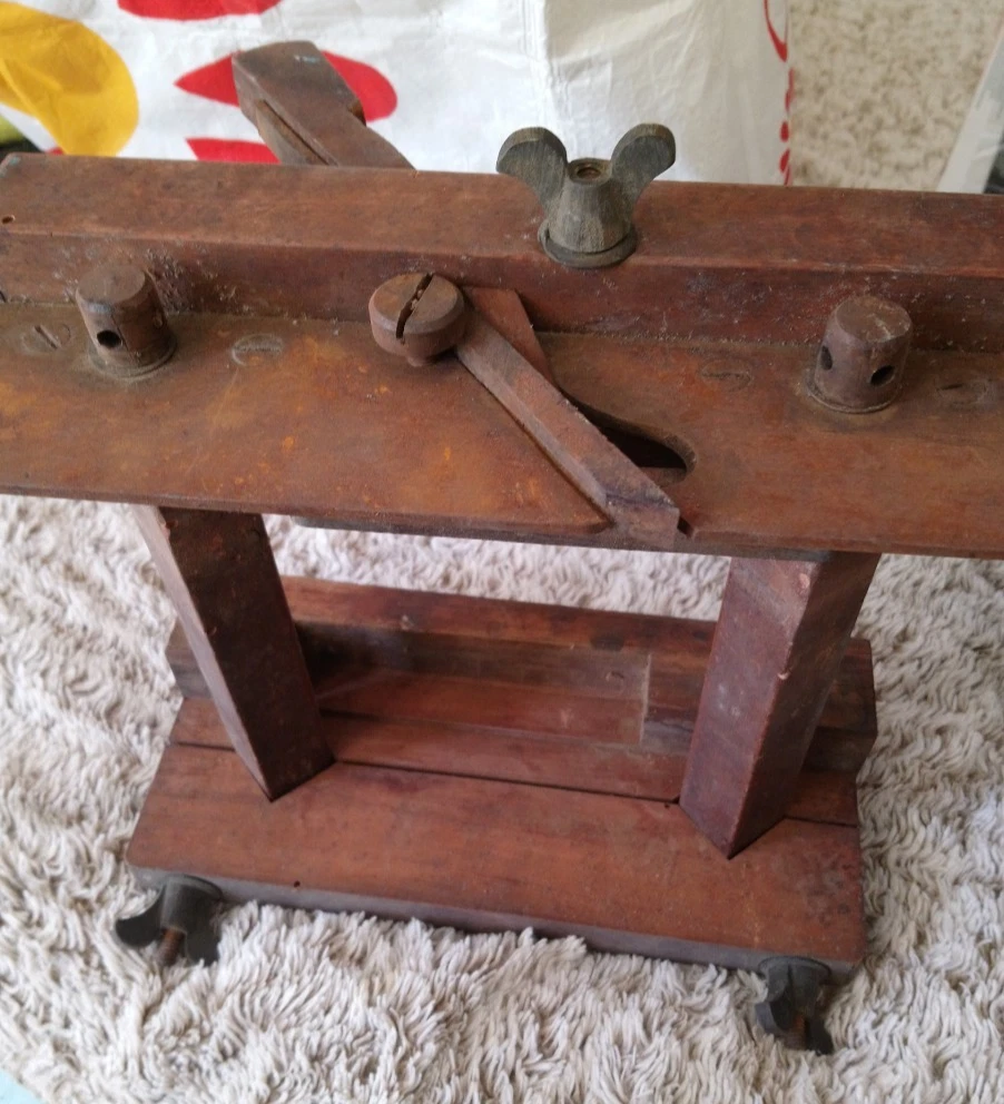 OUTIL ANCIEN RABOT, grattoir à deux mains EUR 20,00 - PicClick FR