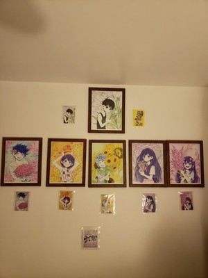 OMORI Rare, Sold-Out Giclee Prints characters and flowers set with posters /150