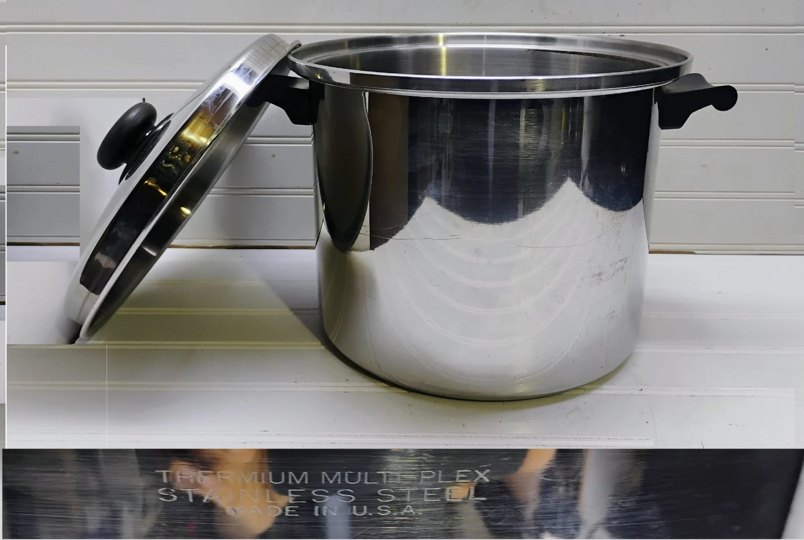 Wonderware Thermium Multiplex 10 Qt Stockpot Stainless Dutch Oven Saute Pot &Lid