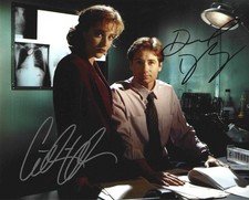 GILLIAN ANDERSON & DAVID DUCHOVNY - The X-Files - Autograph Photo