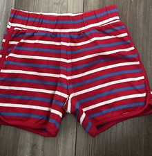 Hanna Andersson Striped Shorts Boys Size 8 130 Red White Blue