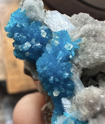 Aesthetic Cavansite And Gemmy Calcite With Heulendite 7.5x4