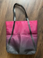 Calvin Kline Ombré TOTE BAG  Beach PINK To Purple To Black 17x16 READ