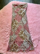 Vintage Soprano Floral Midi Strapless Dress 90s Y2K