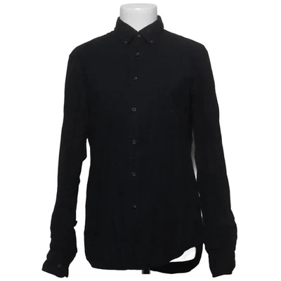 Uniqlo, chemise, taille : S, noir, coton, unicolore, femmes #Ciw - Photo 1/4