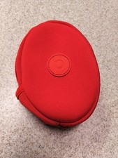 Beats by Dr Dre Red Soft Zipper Carrying Case Headphones Not Included