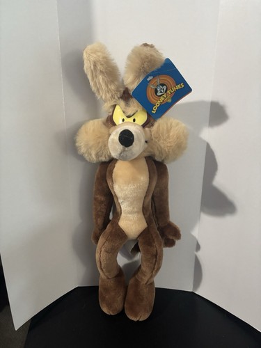 Vintage 1998 Ace Looney Tunes Wiley E. Coyote Plush New with Tag!