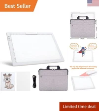 Versatile A4 Rechargeable Light Pad with Padded Case and Adjustable Brightness