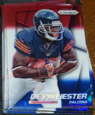 2014 PANINI PRIZM FOOTBALL RED WHITE BLUE RWB REFRACTOR~ DEVIN HESTER #99